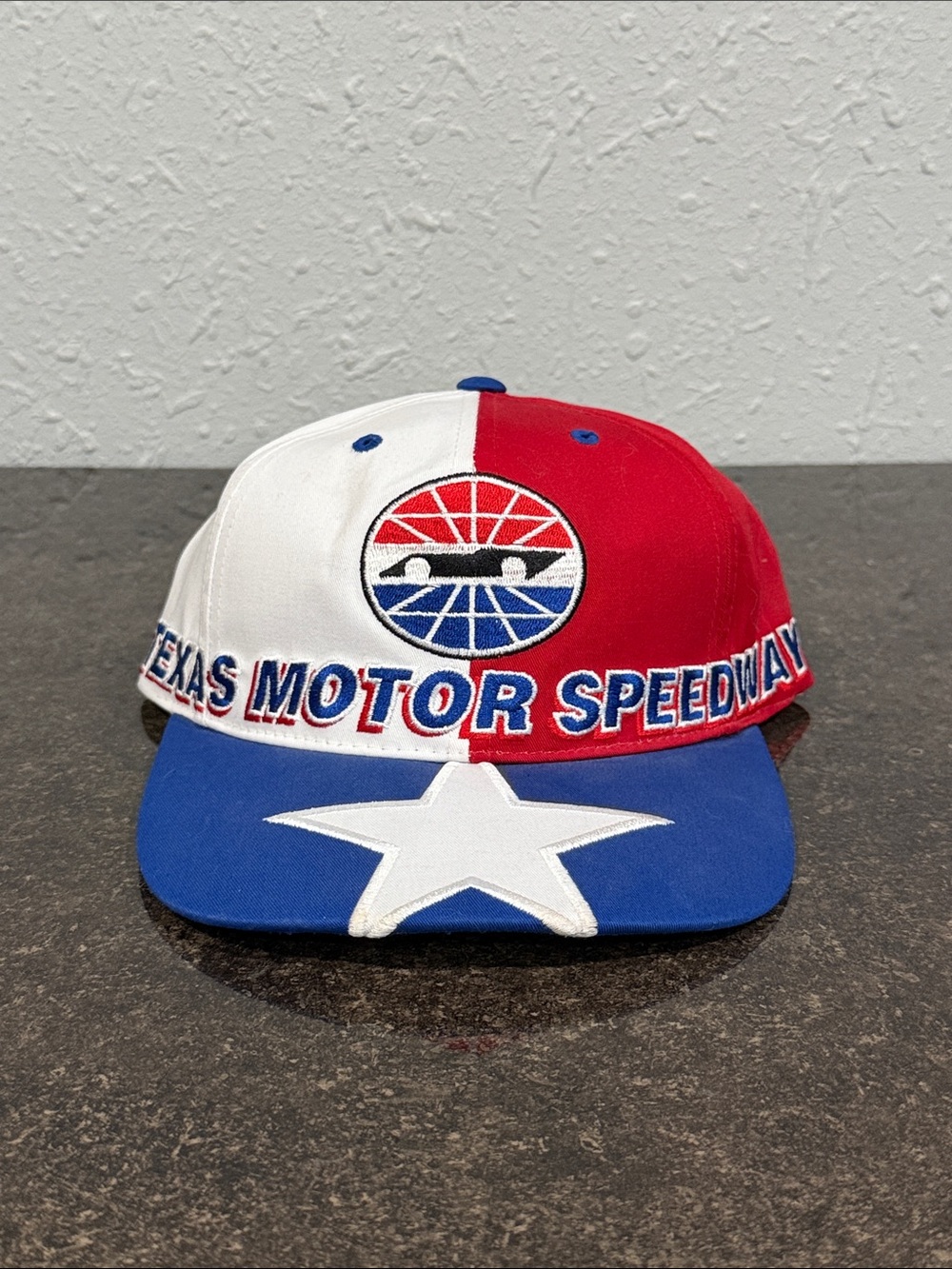 Texas Motor Speedway Snapback Hat Red White Blue